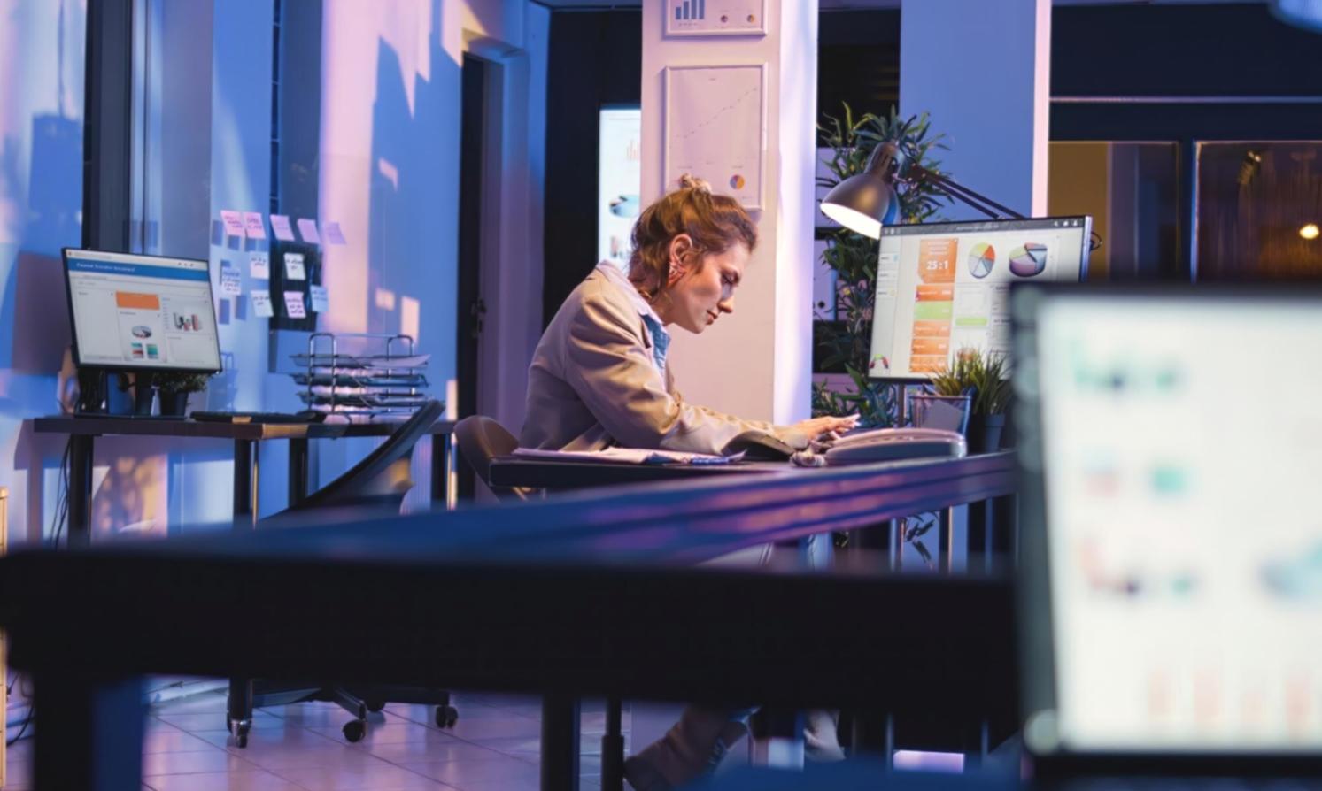 Invoice processing system architecture showing distributed server setup